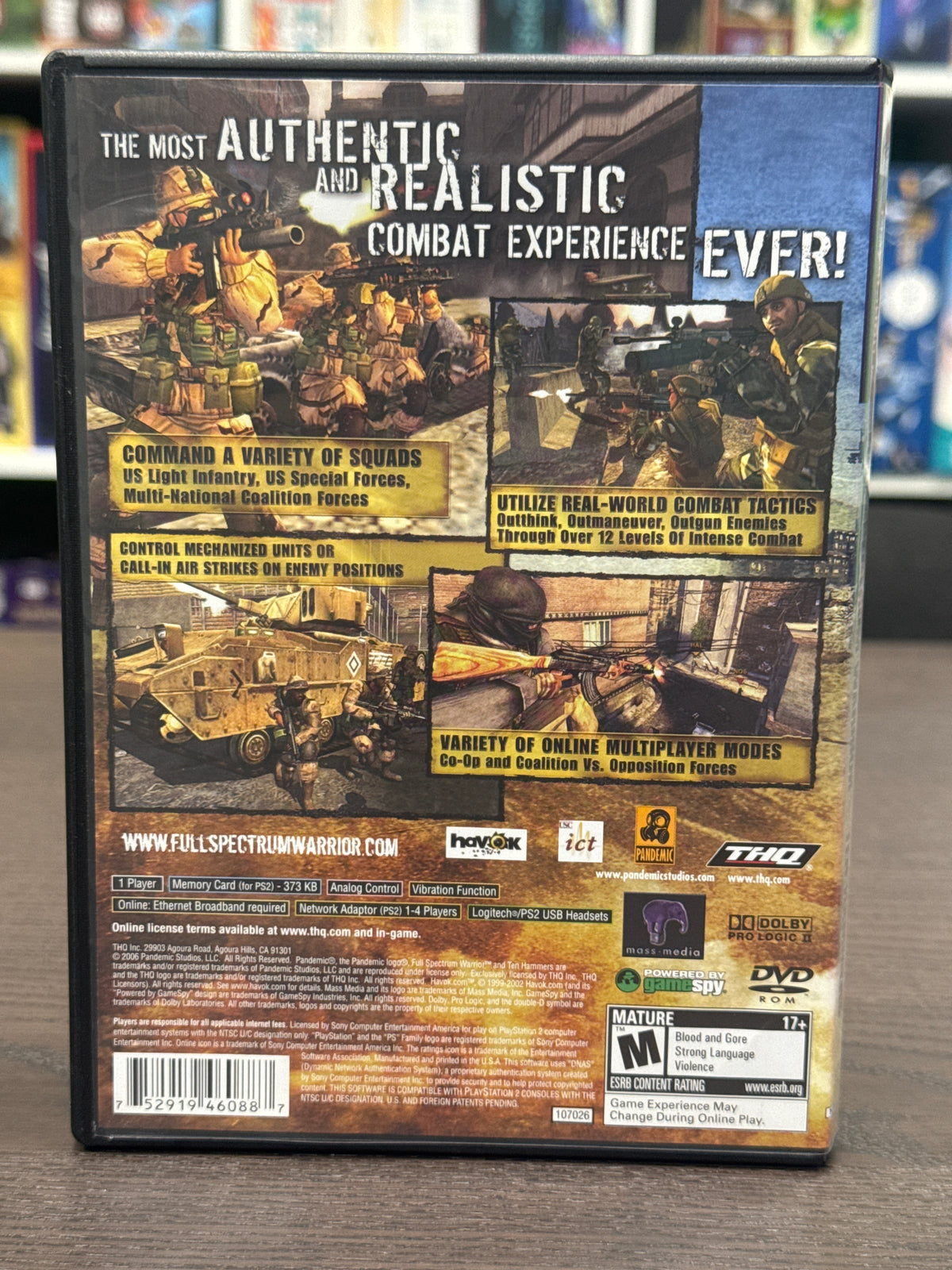 Playstation 2 - Full Spectrum Warrior Ten Hammers