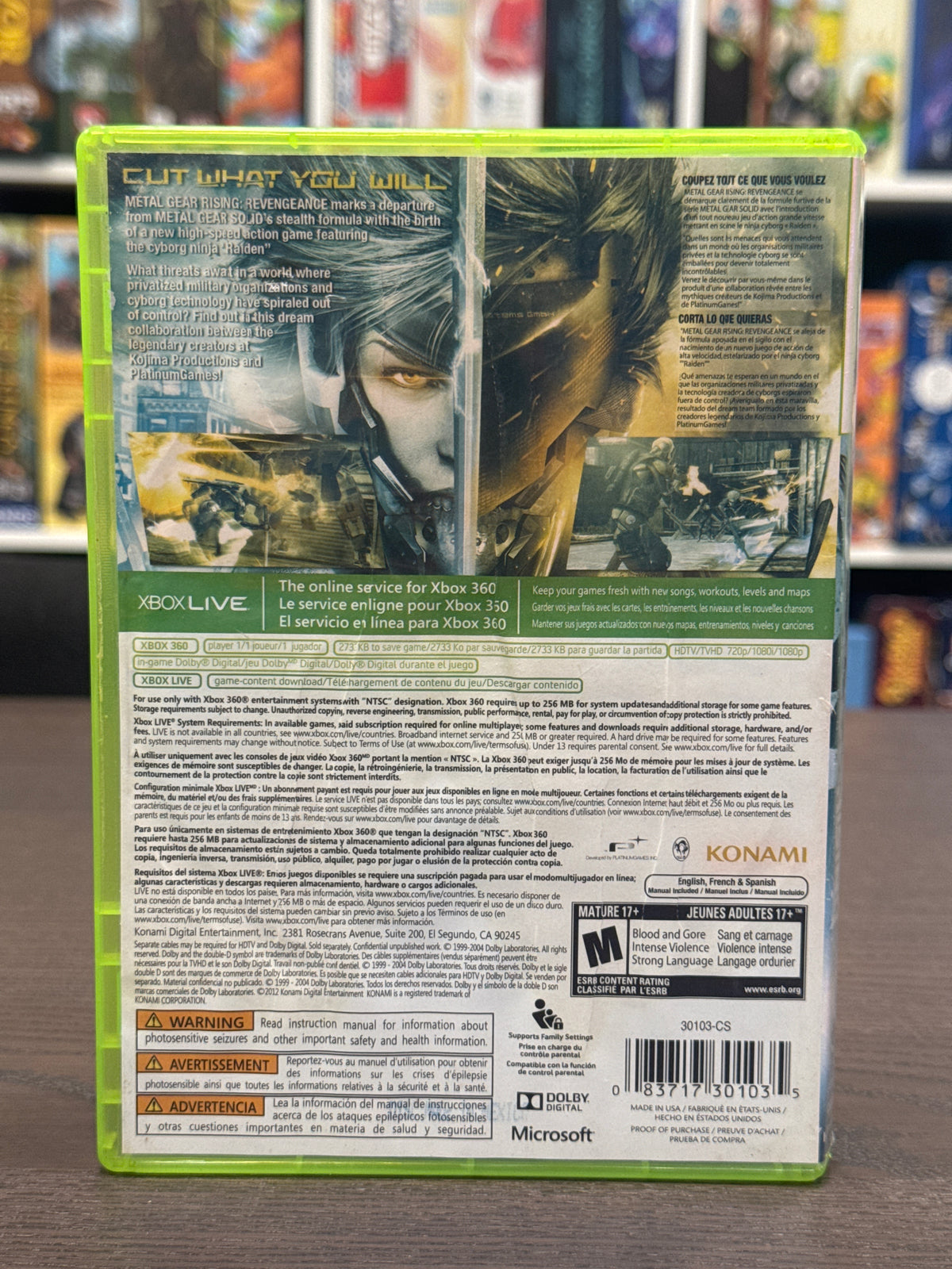 Xbox 360 - Metal Gear Rising Revengeance