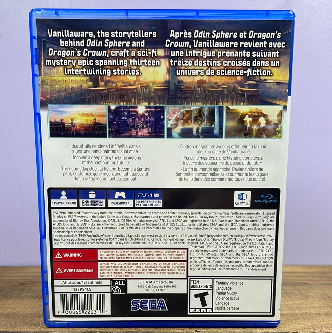 Playstation 4 - 13 Sentinels Aegis Rim Retrograde Collectibles 13 Sentinels, Atlus, CIB, Kaiju, Playstation, Playstation 4, PS4, Sega Preowned Video Game