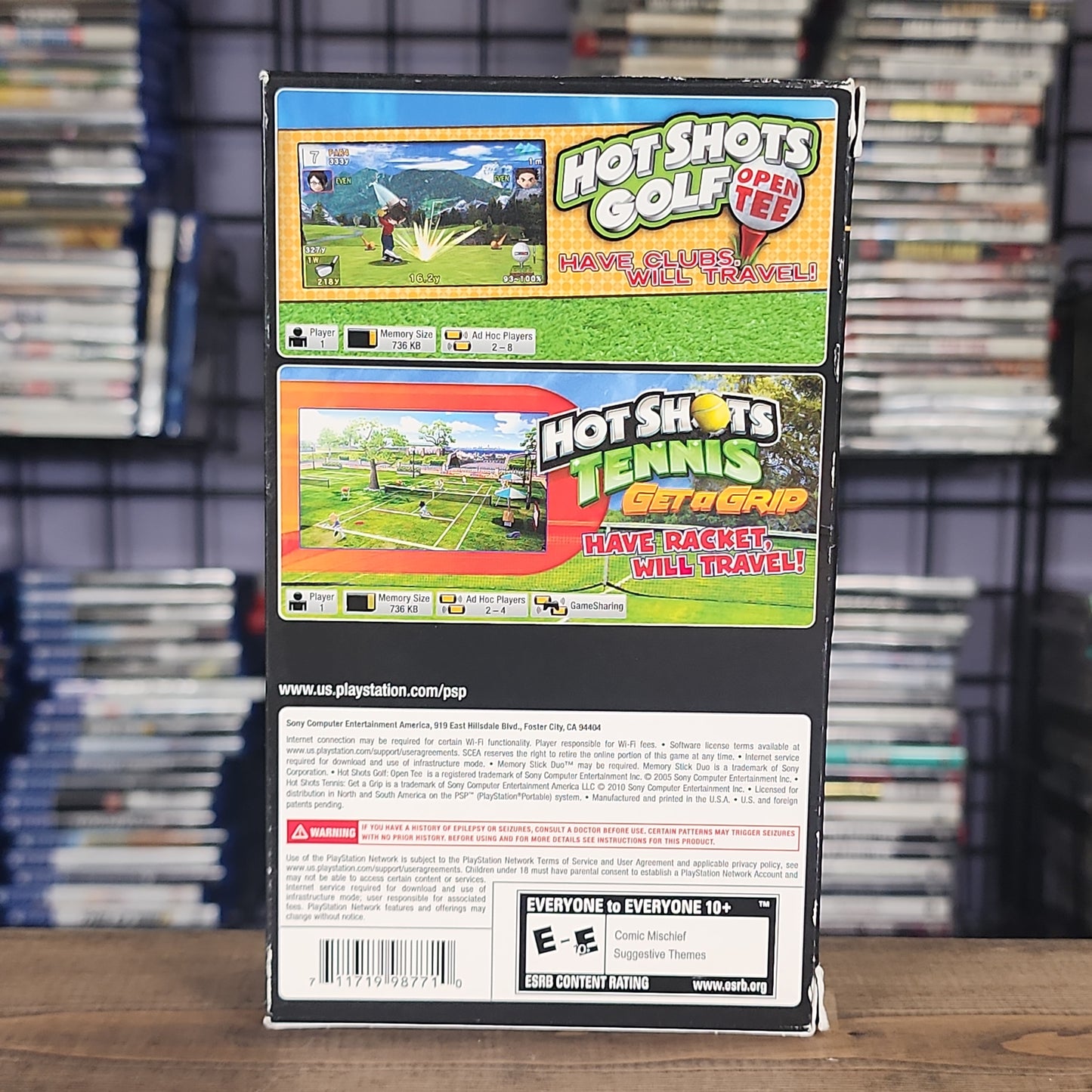 PSP -  Dual Pack: Hot Shots Golf and Hot Shots Tennis