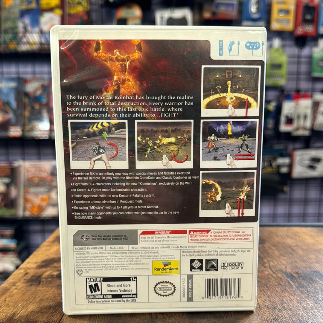 Mortal Kombat Armageddon: Nintendo shops Wii