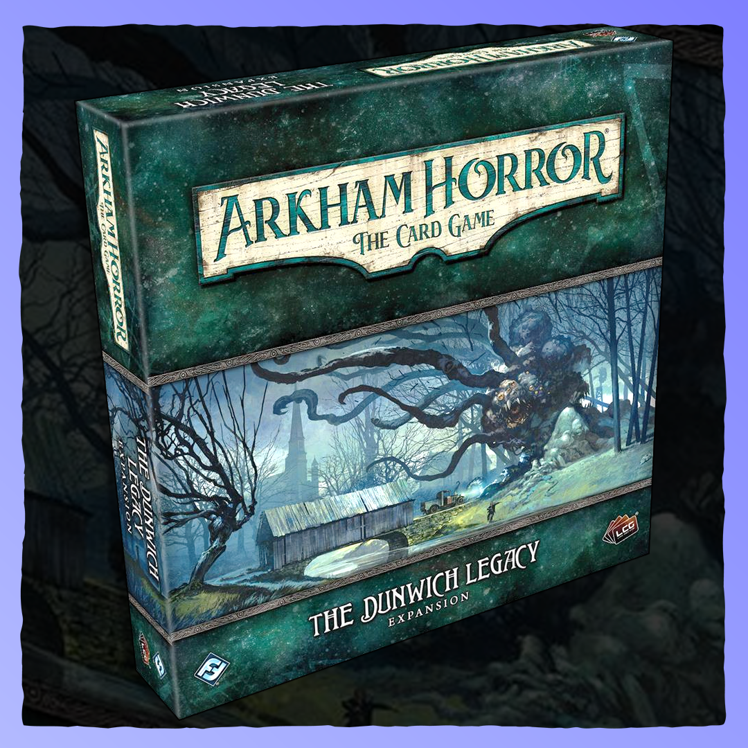 Arkham Horror - The Card Game | The Dunwich Legacy Expansion Retrograde Collectibles Adventure, Arkham Horror Files, Card Game, Exploration, Fantasy Flight Games, Horror, LCG Board Games 