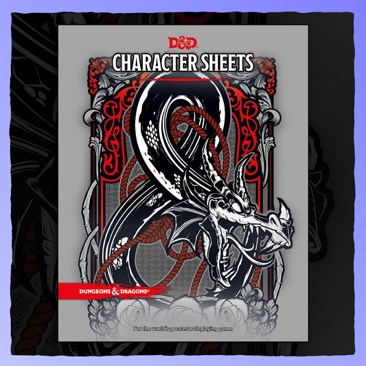 Dungeons & Dragons - Character Sheets [Fifth Edition] Retrograde Collectibles Character Sheets, d20, Roleplaying, RPG, TTRPG, Wizards of the Coast, WOTC Role Playing Games 