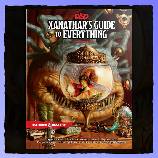 Dungeons & Dragons - Xanathar's Guide to Everything [Fifth Edition] Retrograde Collectibles Adventure, Character Sheets, D&D, d20, Roleplaying, RPG, Rulebook, Sourcebook, TTRPG, Wizards of the Role Playing Games 