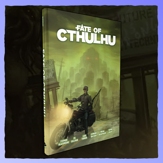 Fate of Cthulhu Retrograde Collectibles Cthulhu, Evil Hat Productions, Fate System, Horror, Roleplaying Game, RPG, TTRPG Role Playing Games 