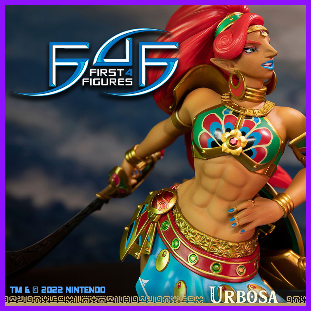First 4 Figures - Champion Urbosa Retrograde Collectibles action figures, breath of the wild, collectibles, first 4 figures, statues, Zelda Action Figure 
