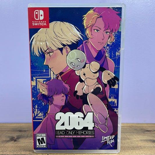 NINTENDO SWITCH - 2064: READ ONLY MEMORIES INTEGRAL Retrograde Collectibles Adventure, CIB, Cyberpunk, Limited Run, MidBoss, Nintendo, Nintendo Switch, Single Player, Switch Preowned Video Game 