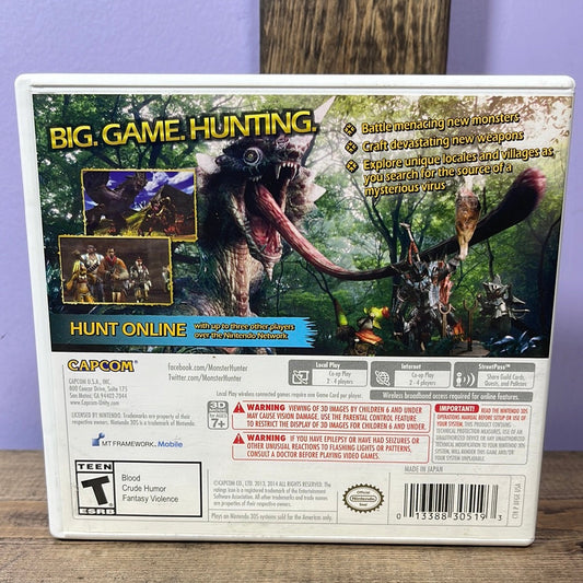 Nintendo 3DS - Monster Hunter 4 Ultimate Retrograde Collectibles Action, Capcom, CIB, Monster Hunter Series, Multiplayer, Nintendo 3DS, RPG, Singleplayer, T Rated Preowned Video Game 