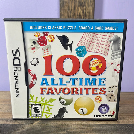Nintendo DS - 100 All-Time Favorites Retrograde Collectibles Board Games, Card Games, CIB, E Rated, Nintendo DS, Ubisoft Preowned Video Game 