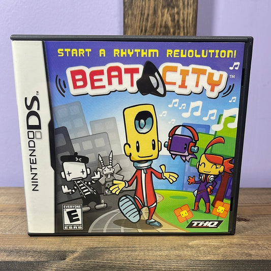 Nintendo DS - Beat City Retrograde Collectibles Action, CIB, E Rated, Music, Nintendo DS, Rhythm, THQ, Universomo Preowned Video Game 