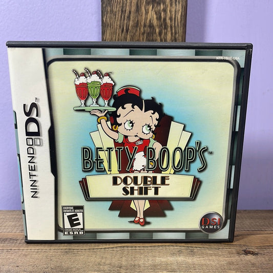 Nintendo DS - Betty Boop's Double Shift Retrograde Collectibles Betty Boop, CIB, DSI Games, E Rated, Nintendo DS, Puzzle Preowned Video Game 