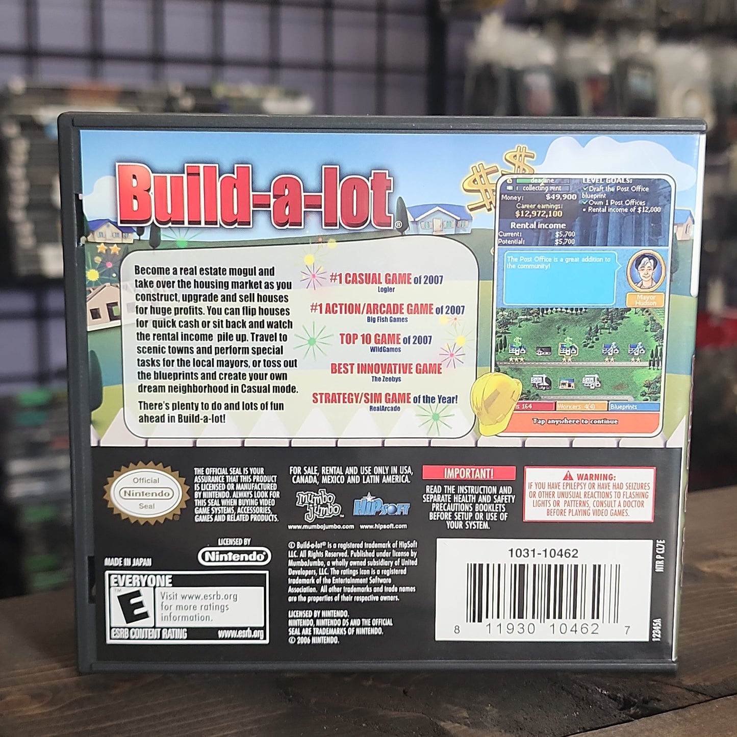 Nintendo DS - Build-A-Lot Retrograde Collectibles Build-a-Lot, Building, CIB, DS, E Rated, Management, Mumbo Jumbo, Nintendo DS, Tycoon Preowned Video Game 