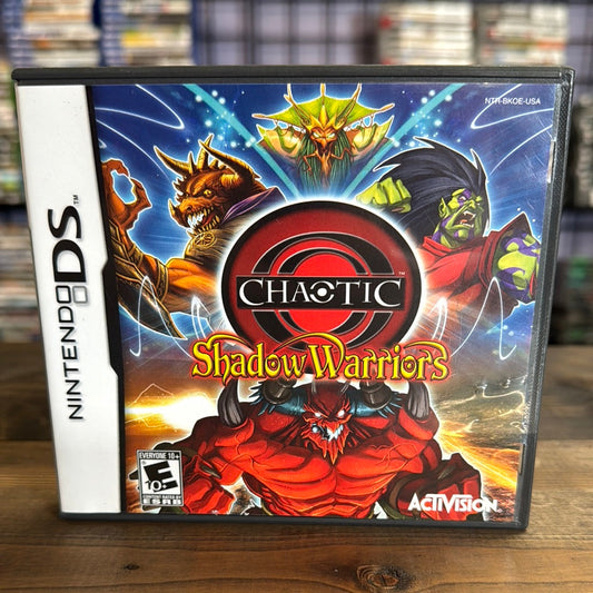 Nintendo DS - Chaotic: Shadow Warriors Retrograde Collectibles Activision, Bard Battle, Card Game, Chaotic, CIB, DS, E10 Rated, FUN Labs, Nintendo DS Preowned Video Game 
