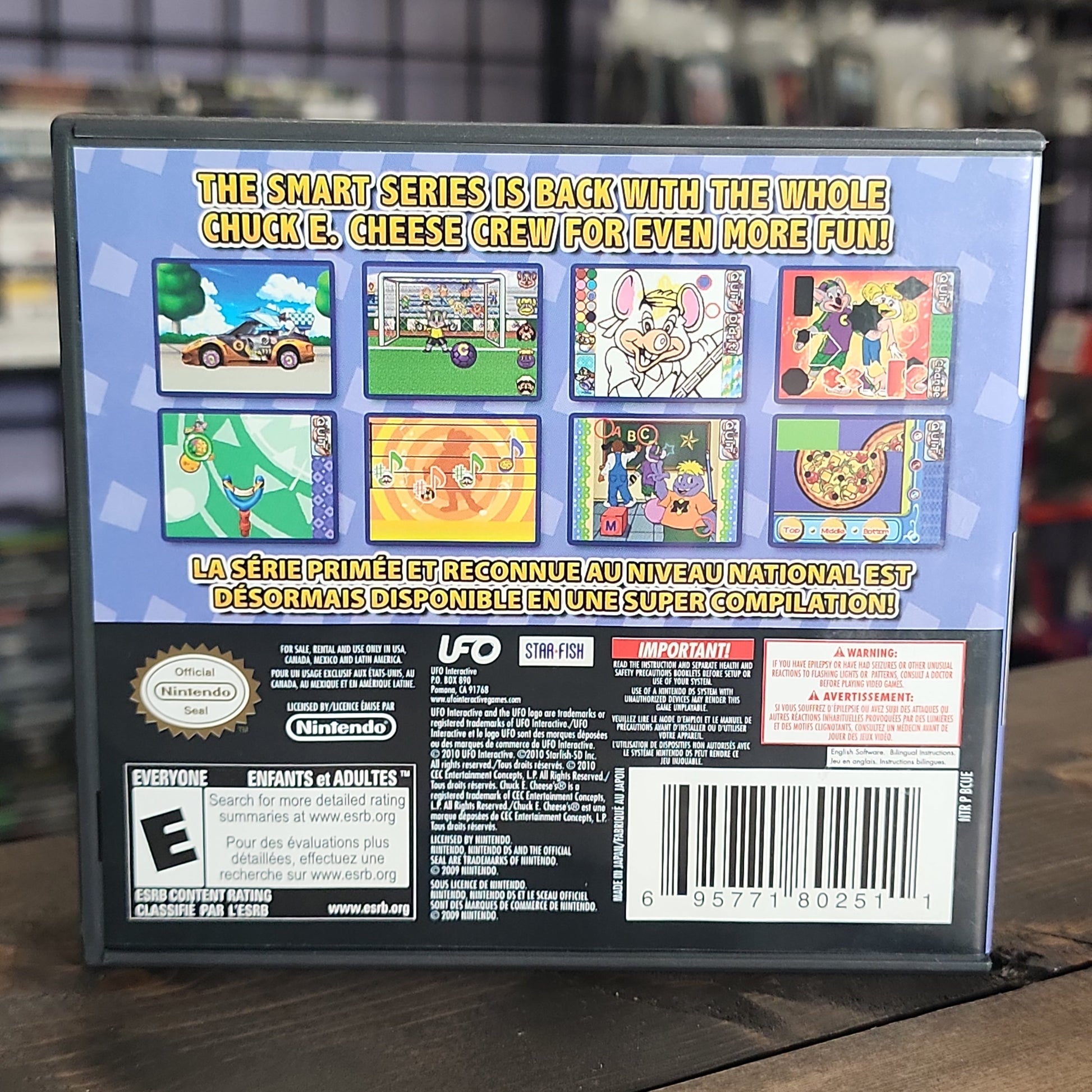 Nintendo DS - Chuck E. Cheese's Gameroom Retrograde Collectibles Chuck E Cheese, CIB, Compilation, DS, E Rated, Nintendo DS, Party, UFO Interactive Preowned Video Game 