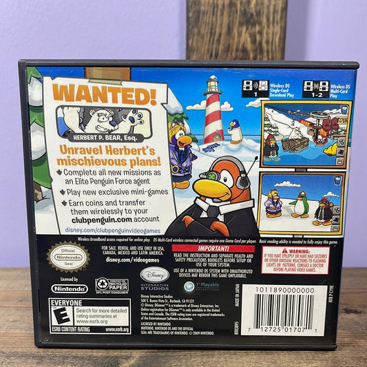 Nintendo DS - Club Penguin Herbert's Revenge Retrograde Collectibles CIB, Club Penguin, Disney, E Rated, Multiplayer, Nintendo DS, Online Preowned Video Game 