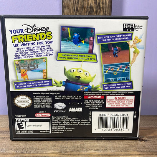 Nintendo DS - Disney Friends Retrograde Collectibles CIB, Cross-Over, Disney, Dory, E Rated, Mini-Games, Multiplayer, Nintendo DS, Pixar, Simba, Simulati Preowned Video Game 