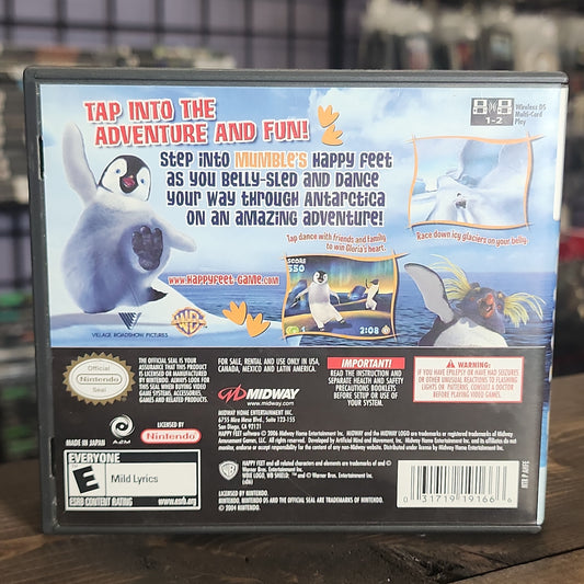 Nintendo DS - Happy Feet Retrograde Collectibles Artificial Mind and Movement, CIB, DS, E Rated, Happy Feet, Midway, Movie Tie-In, Nintendo DS, Party Preowned Video Game