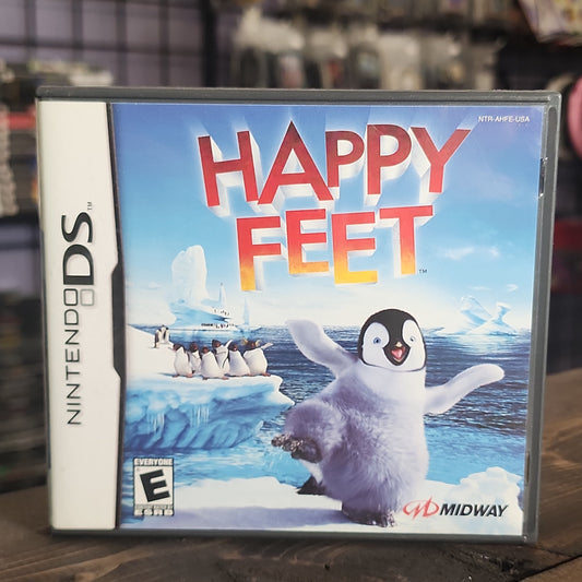 Nintendo DS - Happy Feet Retrograde Collectibles Artificial Mind and Movement, CIB, DS, E Rated, Happy Feet, Midway, Movie Tie-In, Nintendo DS, Party Preowned Video Game
