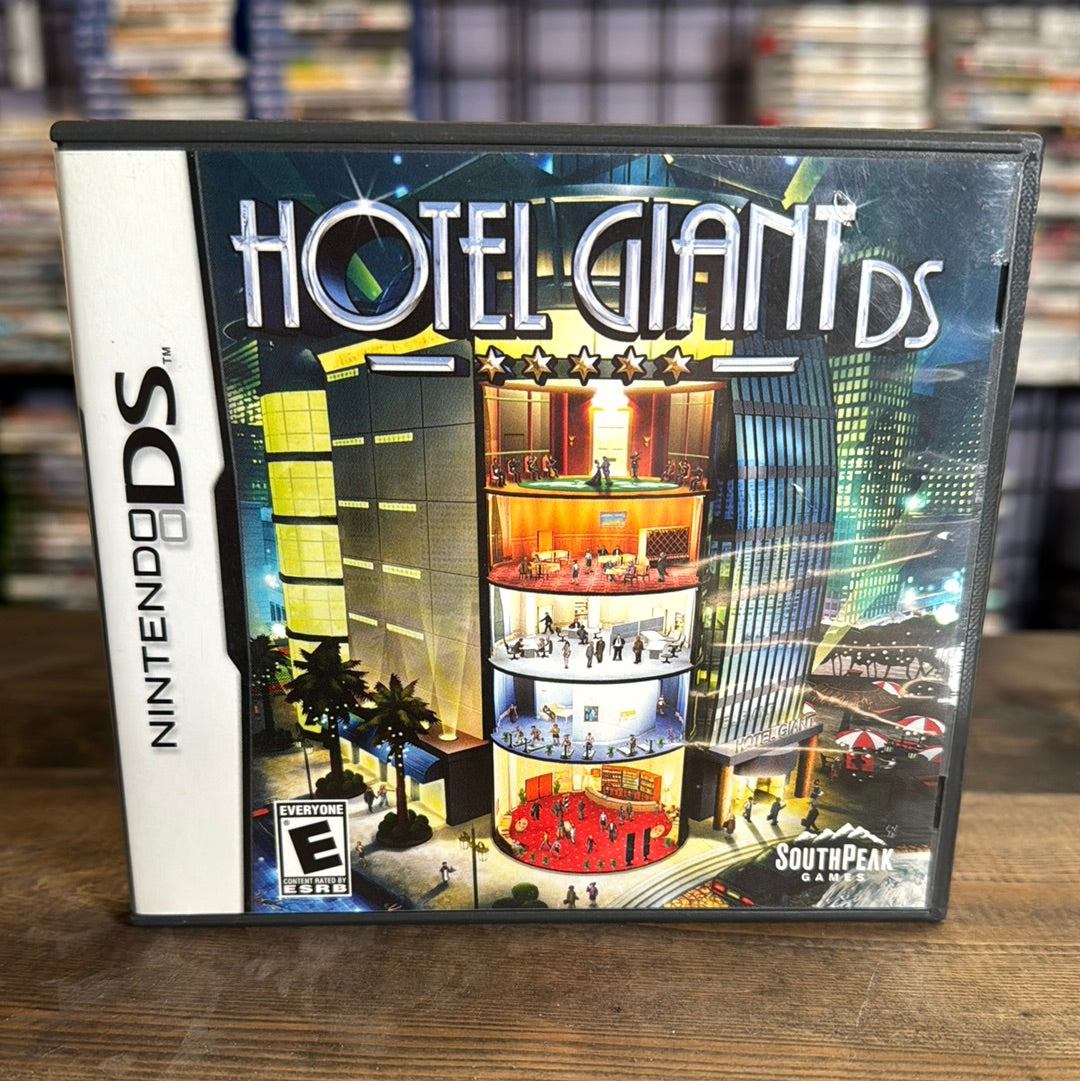 Nintendo DS - Hotel Giant DS Retrograde Collectibles CIB, DS, E Rated, Enlight Software, Hotel, Nintendo DS, Simulation, SouthPeak Games, Tycoon Preowned Video Game 