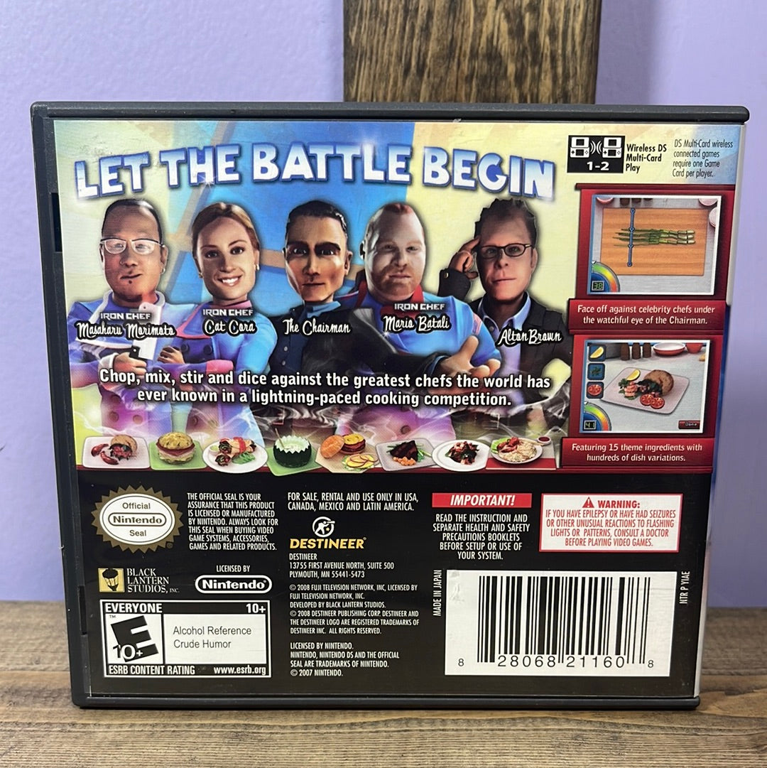 Nintendo DS - Iron Chef America Supreme Cuisine Retrograde Collectibles Black Lantern Studios, CIB, Cooking, Destineer, E10 Rated, Iron Chef, Nintendo DS, Simulation Preowned Video Game 