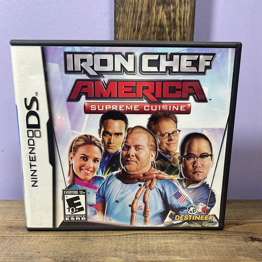Nintendo DS - Iron Chef America Supreme Cuisine Retrograde Collectibles Black Lantern Studios, CIB, Cooking, Destineer, E10 Rated, Iron Chef, Nintendo DS, Simulation Preowned Video Game 