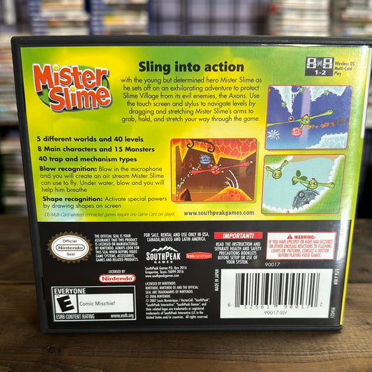 Nintendo DS - Mister Slime Retrograde Collectibles CIB, E Rated, Lexis Numerique, Mr Slime, Nintendo DS, SouthPeak Games Preowned Video Game 