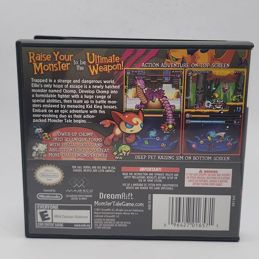 Nintendo DS - Monster Tale Retrograde Collectibles CIB, DreamRift, E Rated, Majesco, Metroidvania, Monster Tale, Nintendo, Nintendo DS, platformer, Vir Preowned Video Game