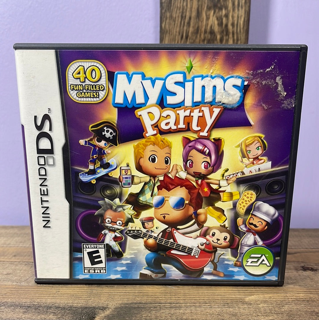 Nintendo DS - My Sims Party Retrograde Collectibles CIB, E Rated, EA, Electronic Arts, Mini Games, Multiplayer, Nintendo DS, The Sims Preowned Video Game 