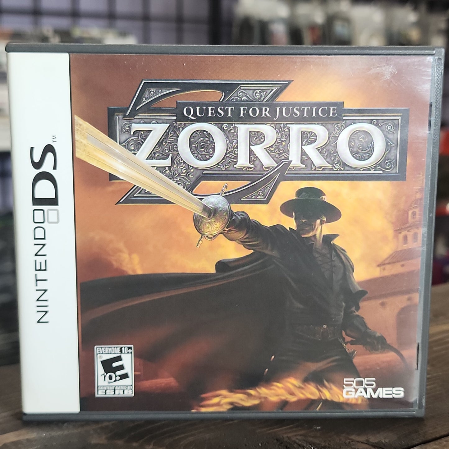 Nintendo DS - Zorro: Quest for Justice Retrograde Collectibles 505 Games, Action, Adventure, Beast Studios, CIB, DS, E10 Rated, Movie Tie-In, Nintendo DS, Zorro Preowned Video Game 