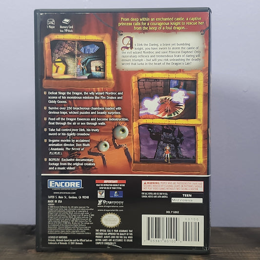 Nintendo Gamecube - Dragon's Lair 3D Retrograde Collectibles Action, Adventure, Don Bluth, Dragon's Lair, Dragonstone Software, Encore, GCN, Linear, Nintendo Gam Preowned Video Game 