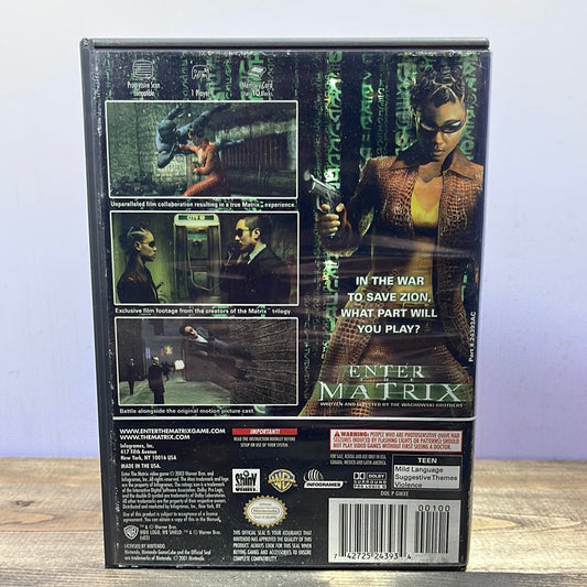 Nintendo Gamecube - Enter the Matrix Retrograde Collectibles Action, Adventure, Atari, CIB, Gamecube, Infogrames, Nintendo, Nintendo Gamecube, Sci Fi, Teen Rated Preowned Video Game 