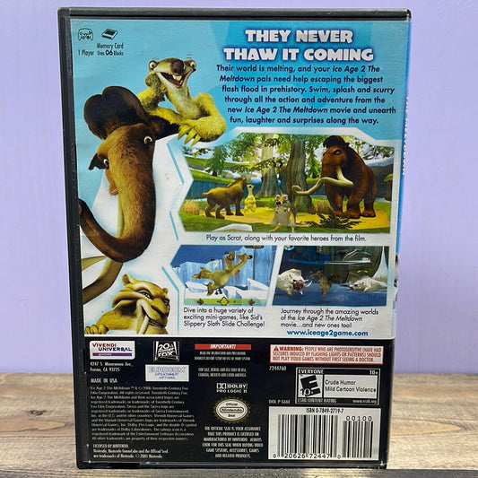 Nintendo Gamecube - Ice Age 2 The Meltdown Retrograde Collectibles Action, CIB, E10 Rated, Gamecube, Nintendo Gamecube, Platformer, Sierra Preowned Video Game