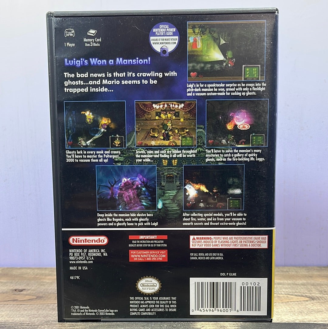 Luigi's Mansion on newest Nintendo GameCube BLACK LABEL CIB