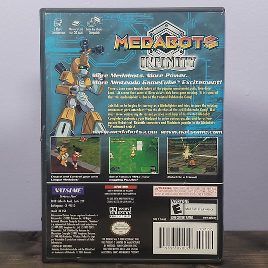 Nintendo Gamecube - Medabots Infinity Retrograde Collectibles Action, Adventure, CIB, E Rated, GCN, Mech, Natsume, Nintendo Gamecube, Robot Preowned Video Game 