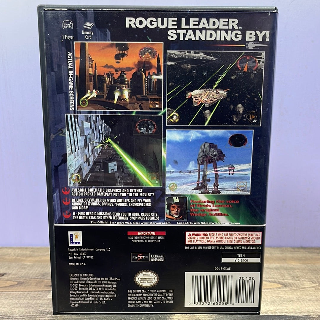 Nintendo Gamecube - Star Wars Rogue Leader Rogue Squadron II Retrograde Collectibles CIB, Gamecube, LucasArts, Lucasfilm, Nintendo, Nintendo Gamecube, Sci Fi, Space, Spaceship, Star War Preowned Video Game 