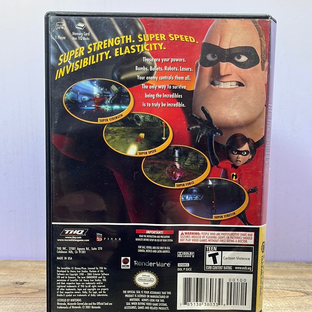 Nintendo Gamecube - The Incredibles Retrograde Collectibles Action, Adventure, CIB, Disney, Gamecube, Nintendo Gamecube, Pixar, Puzzle, T Rated, THQ Preowned Video Game 