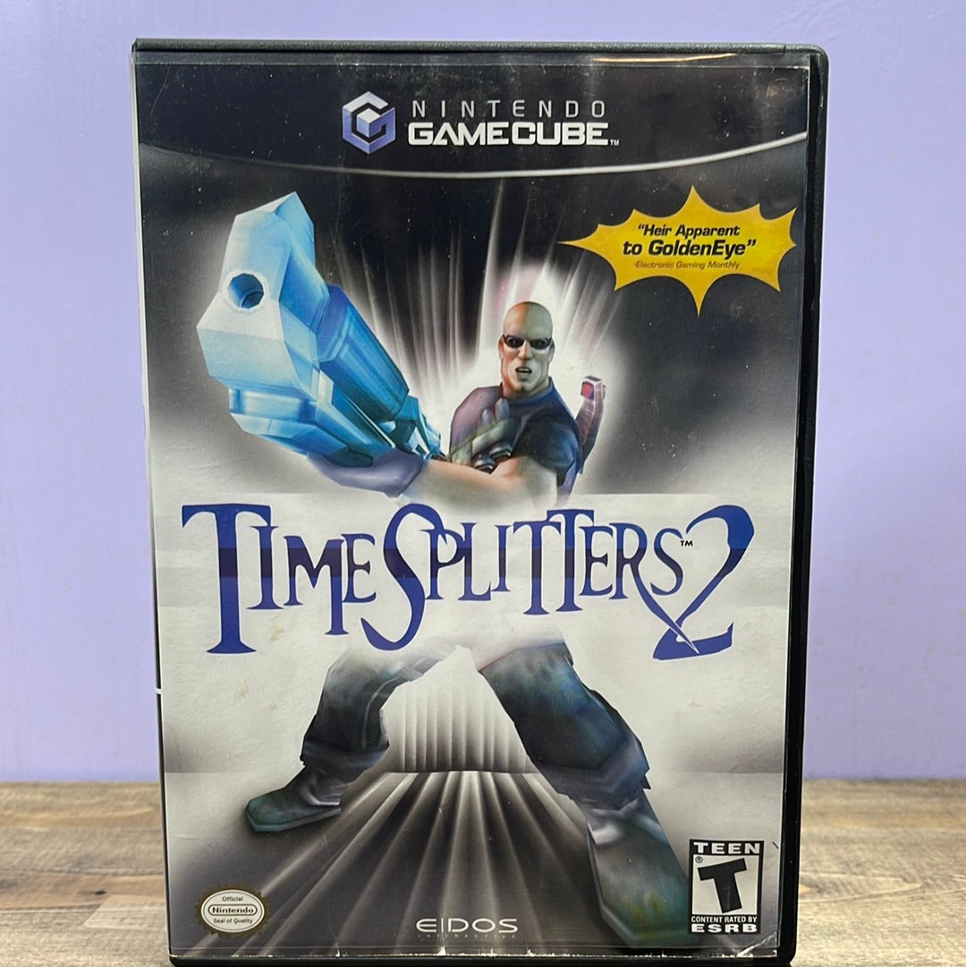 Nintendo Gamecube - TimeSplitters 2 Retrograde Collectibles CIB, First Person Shooter, Gamecube, Nintendo Gamecube, Shooter, Teen Rated Preowned Video Game 