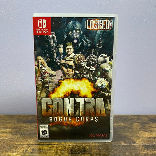 Nintendo Switch - Contra Rogue Corps [Locked and Loaded Edition] Retrograde Collectibles CIB, Co-Op, Contra Series, Konami, Local Co-Co, M Rated, Multiplayer, Nintendo Switch, Shooter, Sing Preowned Video Game 