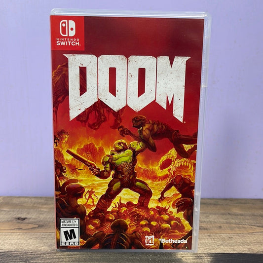 Nintendo Switch - DOOM Retrograde Collectibles Action, Bethesda, Certain Affinity, CIB, Horror, id software, Multiplayer, Nintendo Switch, RPG, Sci Preowned Video Game 