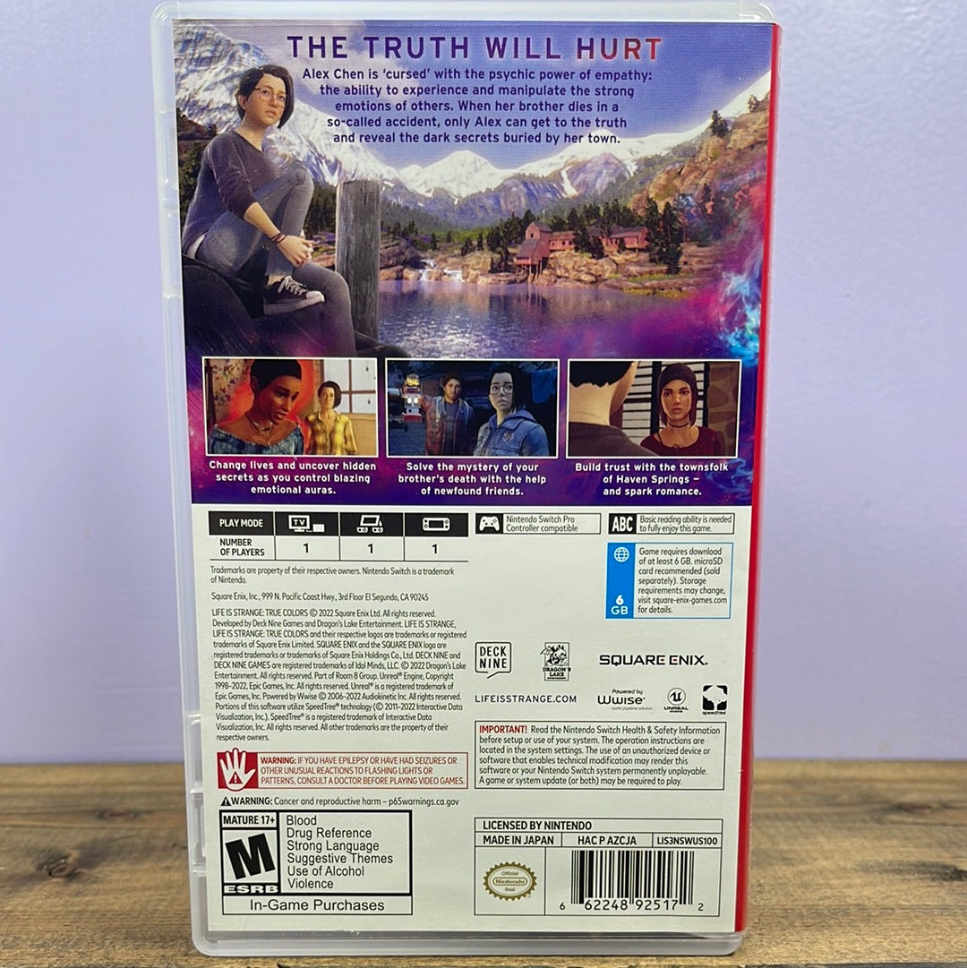 Nintendo Switch - Life is Strange True Colors Retrograde Collectibles Action, Adventure, CIB, M Rated, Nintendo, Nintendo Switch, Switch Preowned Video Game 