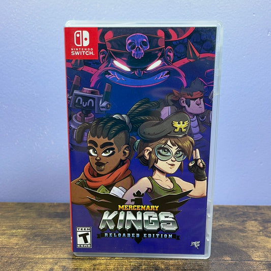Nintendo Switch - Mercenary Kings [Reloaded Edition] Retrograde Collectibles CIB, Limited Run, Local Multiplayer, Multiplayer, Nintendo Switch, Pixel, Side Scroller, Single Play Preowned Video Game 