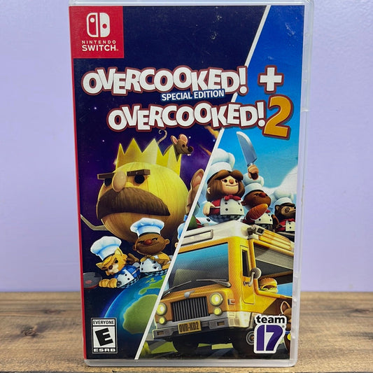 Nintendo Switch - Overcooked! Special Edition + Overcooked 2 Retrograde Collectibles CIB, E Rated, Ghost Town Games, Nintendo, Nintendo Switch, Switch, Team 17 Preowned Video Game 