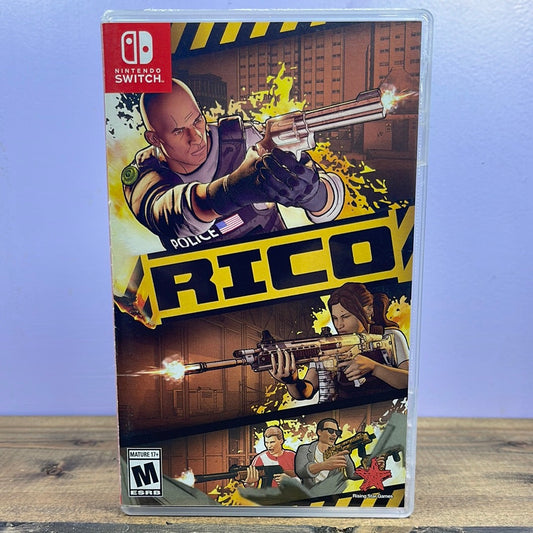 Nintendo Switch - Rico Retrograde Collectibles Action, CIB, First Person Shooter, Ground Shatter, M Rated, Nintendo, Nintendo Switch, Rising Star G Preowned Video Game 
