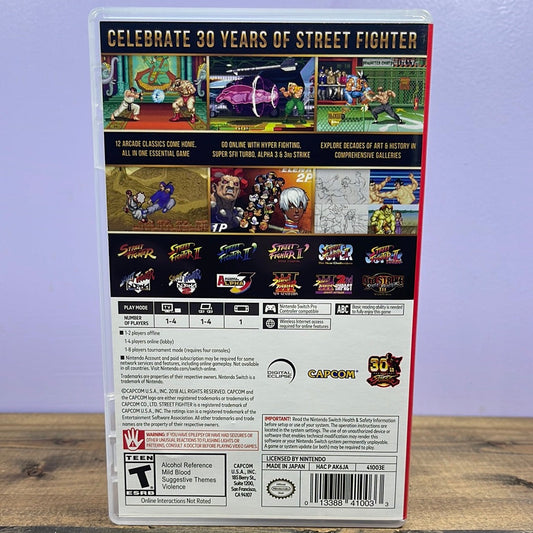 Nintendo Switch - Street Fighter 30th Anniversary Collection Retrograde Collectibles capcom, CIB, Fighting, Fighting Game, Nintendo, Nintendo Switch, Switch, Teen Rated Preowned Video Game 