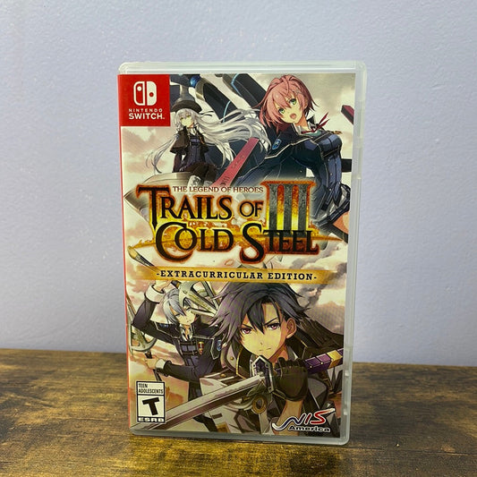 Nintendo Switch - Trails of Cold Steel III [Extracurricular Edition] Retrograde Collectibles Action, Adventure, CIB, Falcom, Fantasy, JRPG, Legend of Heroes, Nintendo Switch, NIS America, Rolep Preowned Video Game 