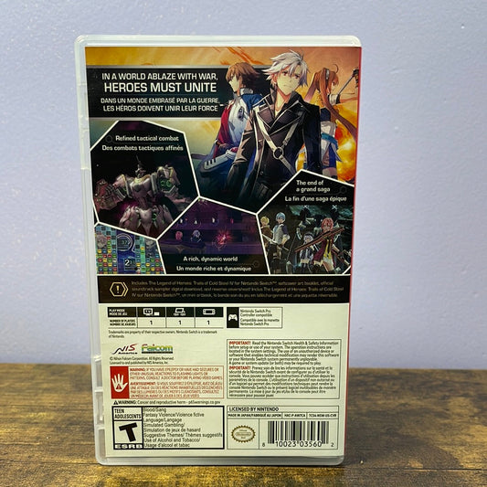 Nintendo Switch - Trails of Cold Steel IV [Frontline Edition] Retrograde Collectibles Action, Adventure, CIB, Falcom, Fantasy, JRPG, Legend of Heroes, Nintendo Switch, NIS America, Rolep Preowned Video Game 