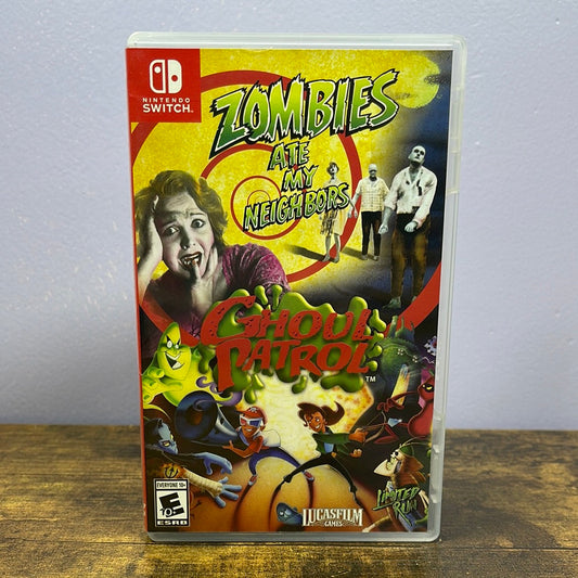 Nintendo Switch - Zombies Ate My Neighbors / Ghoul Patrol Retrograde Collectibles 3D Glasses, CIB, Horror, Limited Run, Lucasfilm, Nintendo Switch, Shooter, Switch Preowned Video Game 