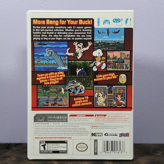 Nintendo Wii - Data East Arcade Classics Retrograde Collectibles Arcade, CIB, Compilation, Data East, G1M2, Majesco Games, Nintendo Wii, Retro, T Rated, Wii Preowned Video Game 