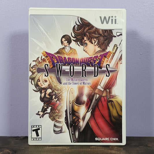 Nintendo Wii - Dragon Quest Swords: The Masked Queen and the Tower of Mirrors Retrograde Collectibles CIB, Dragon Quest, Eighting, Genius Sonority Inc, JRPG, Nintendo, RPG, T Rated, Wii Preowned Video Game 