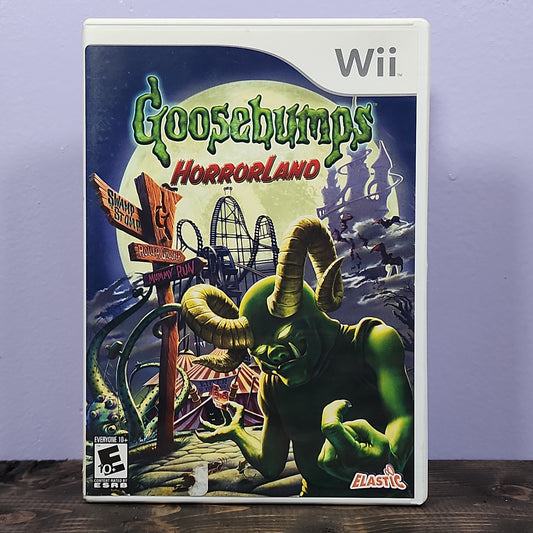 Nintendo Wii - Goosebumps HorrorLand Retrograde Collectibles Adventure, CIB, E10 Rated, Goosebumps, Nintendo Wii, Scholastic Interactive, Wii Preowned Video Game